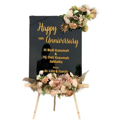 Papan Bunga Akrilik Berbak